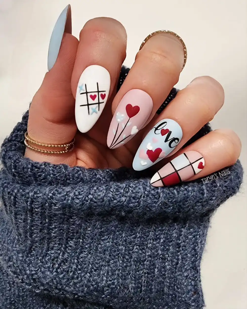 valentines day nails