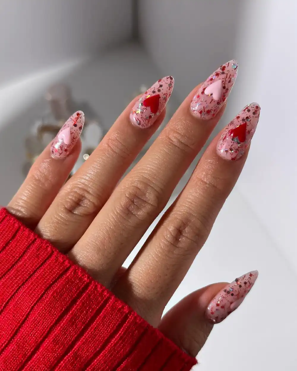 valentines day nails