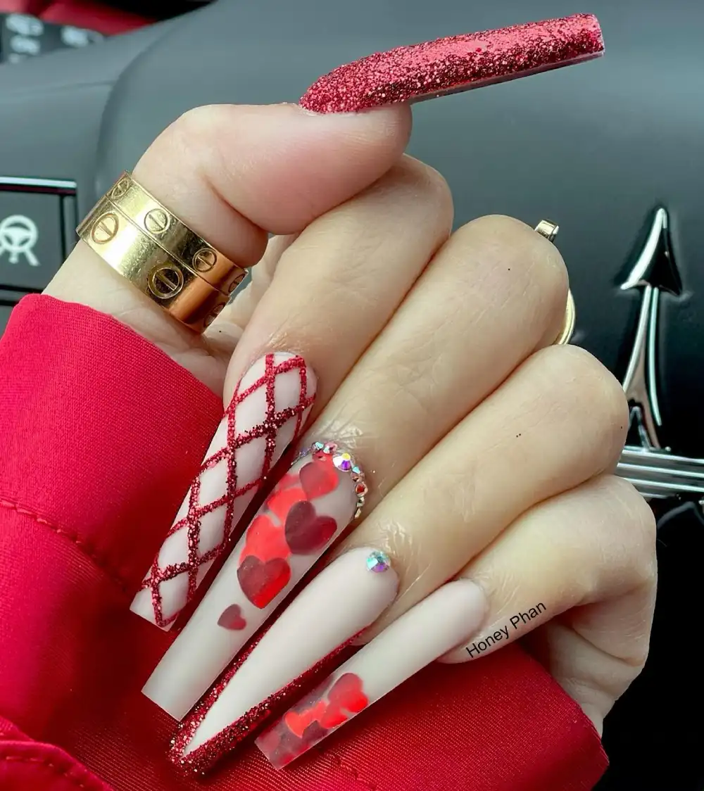 valentines day nails