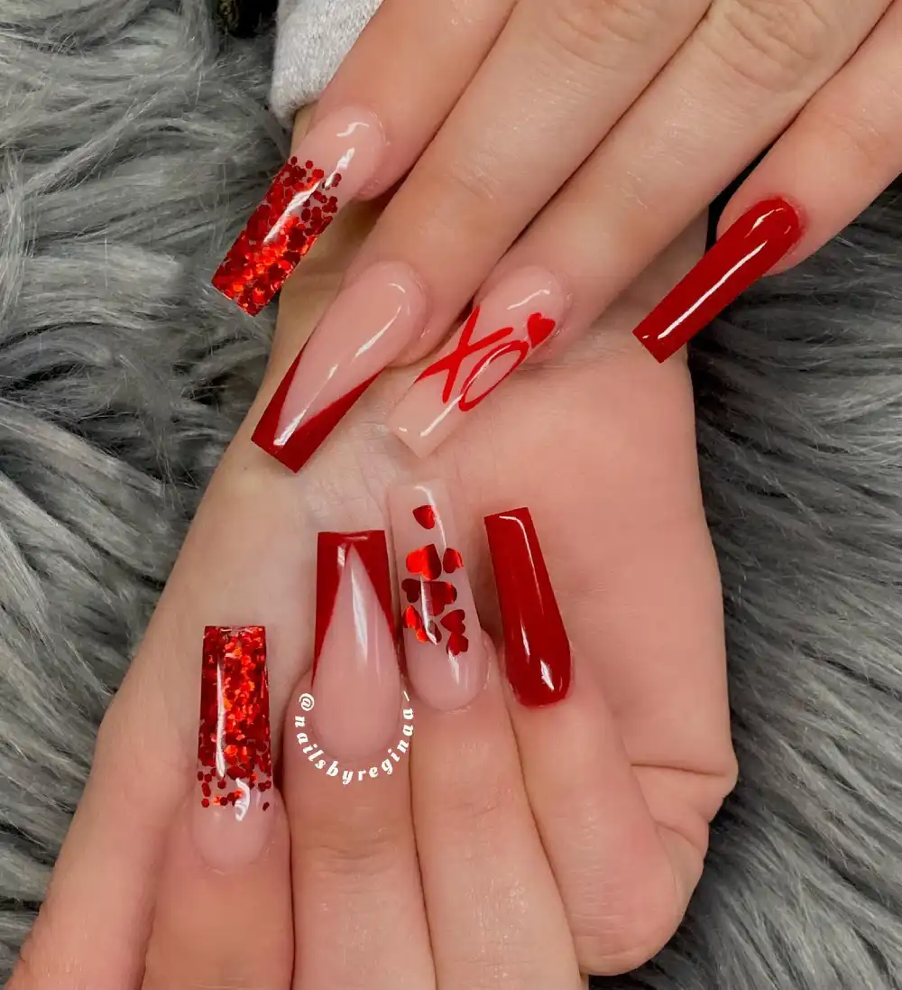 valentines day nails