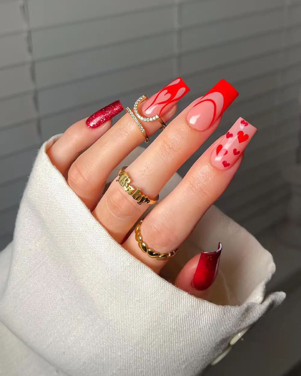 valentines day nails